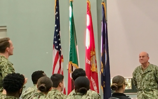 CNO Meets with Naples Sailors, Highlights Readiness and Importance of a Free and Open Maritime Commons