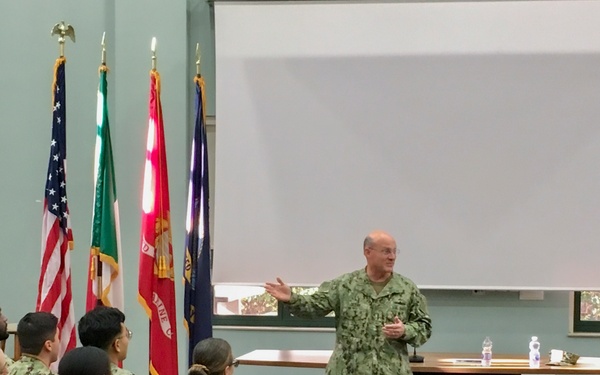 CNO Meets with Naples Sailors, Highlights Readiness and Importance of a Free and Open Maritime Commons
