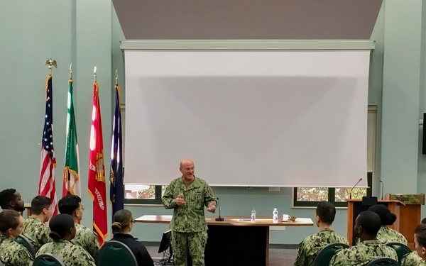 CNO Meets with Naples Sailors, Highlights Readiness and Importance of a Free and Open Maritime Commons