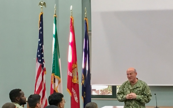 CNO Meets with Naples Sailors, Highlights Readiness and Importance of a Free and Open Maritime Commons