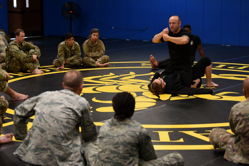 Contingency Response Airmen receive Air Force Combatives training