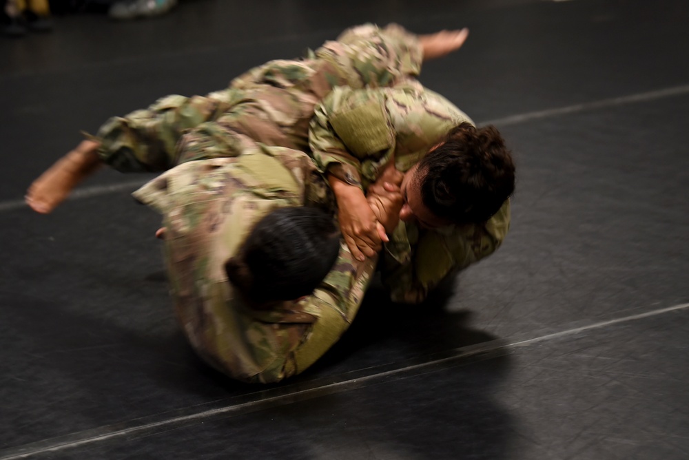 Contingency Response Airmen receive Air Force Combatives training