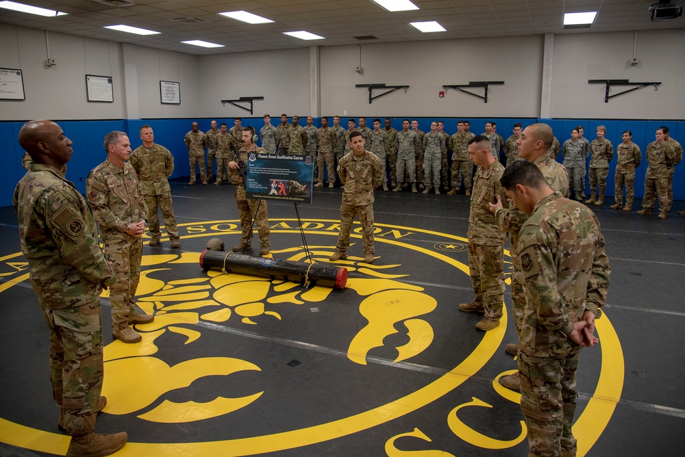 Gen. Goldfein and CMSAF Wright visit U.S. Air Force Expeditionary Center