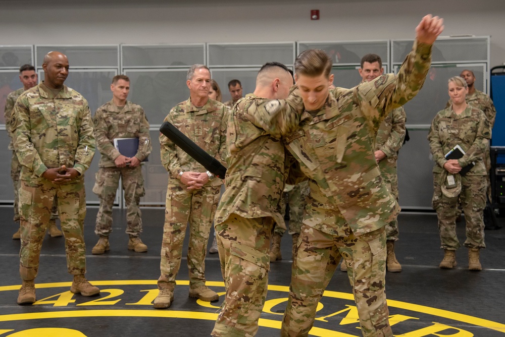 Gen. Goldfein and CMSAF Wright visit U.S. Air Force Expeditionary Center