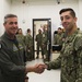 Rear Admiral Peter Garvin, commander, Patrol Reconnaissance Group. visits with Patrol Squadron 46