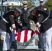 Military Funeral Honors With Funeral Escort are Conducted for U.S. Marine Corps Reserve Pvt. Ted Hall in Section 57