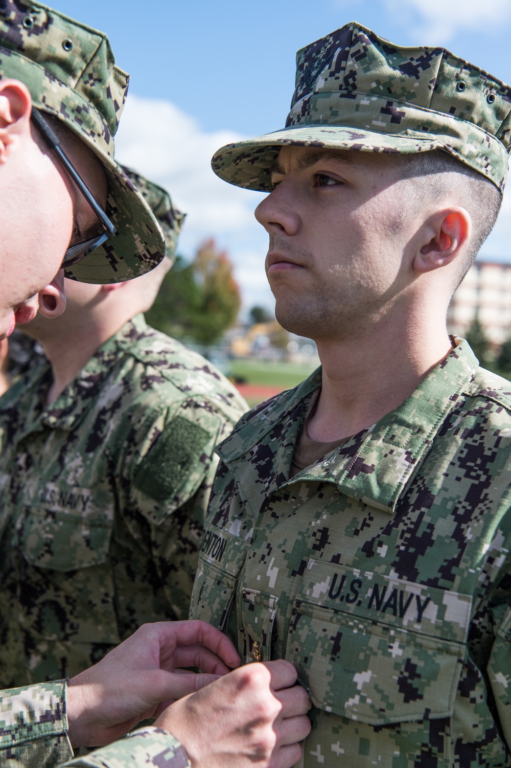 191018-N-TE695-0010 NEWPORT, R.I. (Oct. 18, 2019) -- Navy Officer Candidate School reach a milestone as junior officer candidates