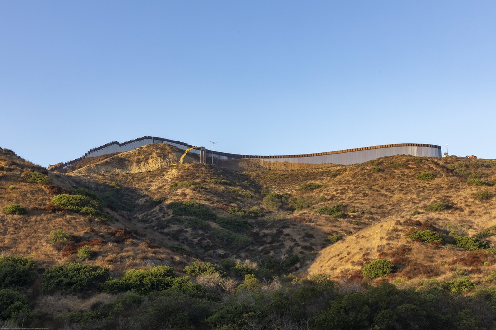 New Border Wall in San Diego near Imperial Beach, CA