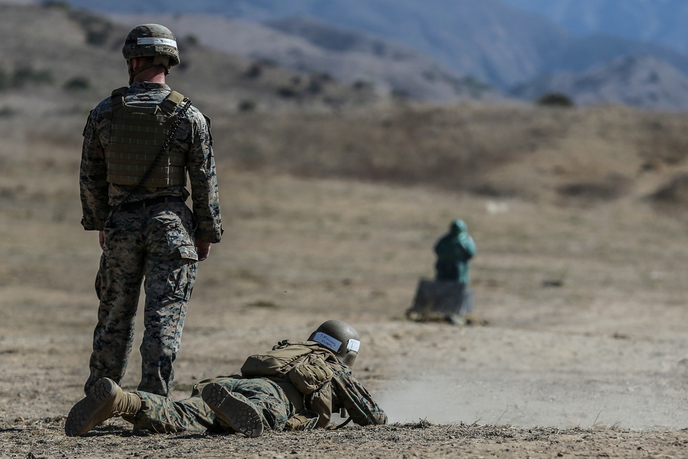 Infantry Training Battalion Marines conduct basic fire, maneuver training