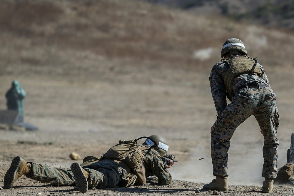 Infantry Training Battalion Marines conduct basic fire, maneuver training