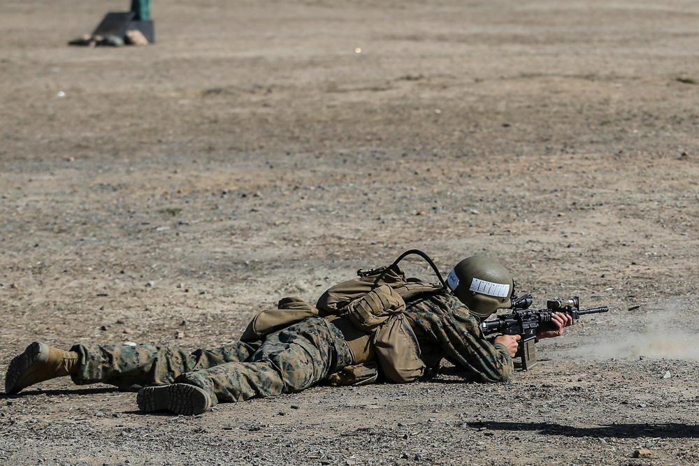 Infantry Training Battalion Marines conduct basic fire, maneuver training