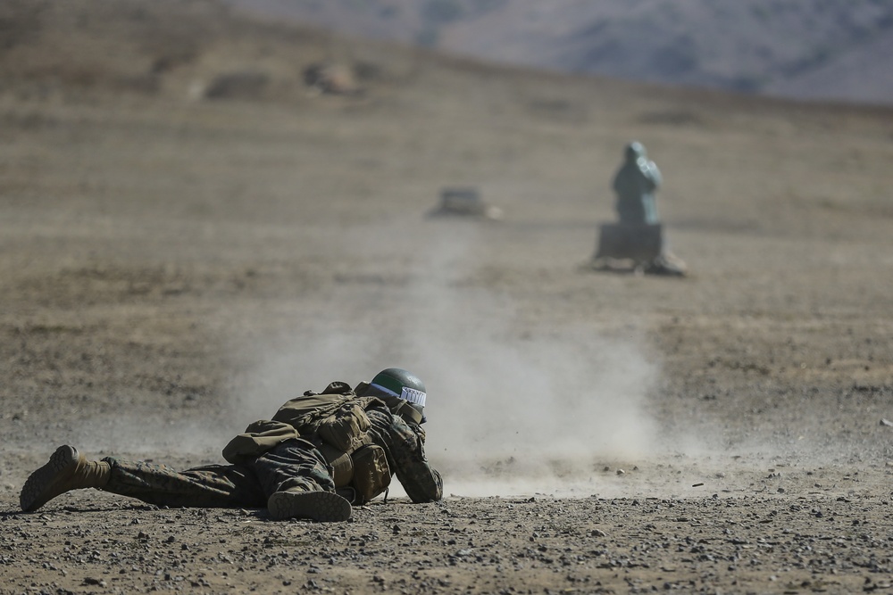 Infantry Training Battalion Marines conduct basic fire, maneuver training