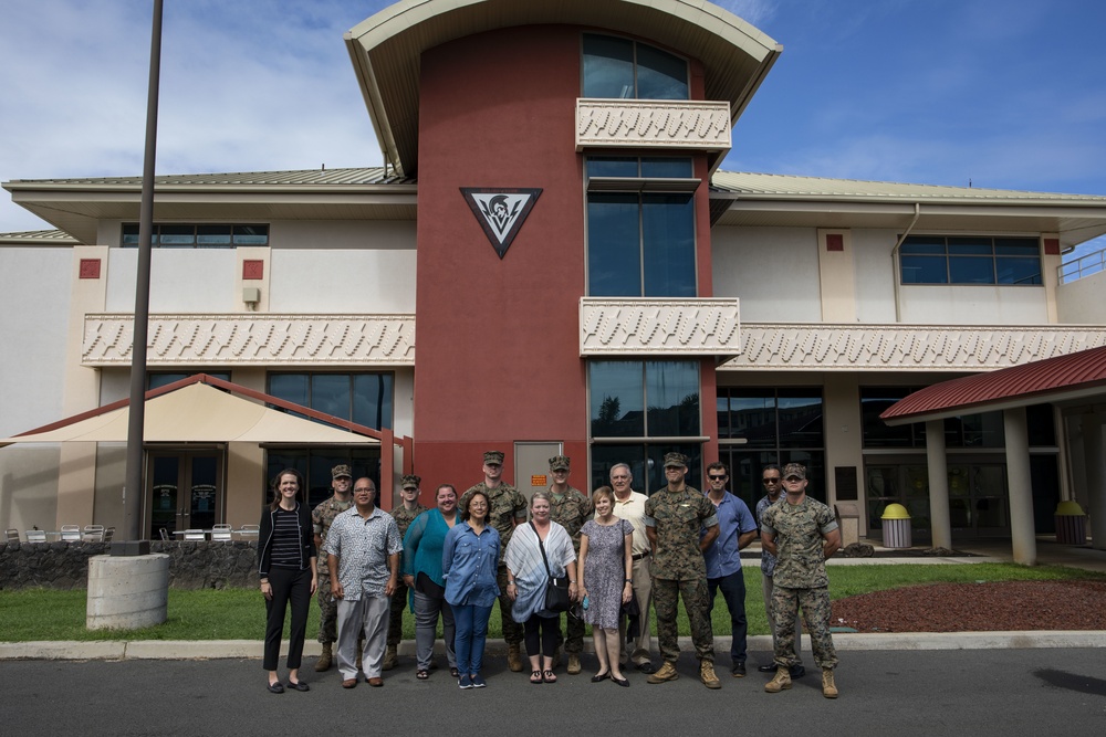 The Kailua Neighborhood Board Sub-committee on Safety, Hawaii Helicopter Association tour MCBH and MCAS Kaneohe Bay