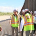 Rep. Adam Smith and Rep. Veronica Escobar visit El Paso barrier project site in Columbus, N.M.