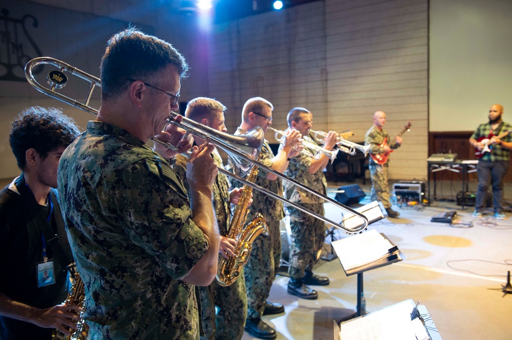U.S. Fleet Forces Band Performs During Comfort Visit to Dominican Republic