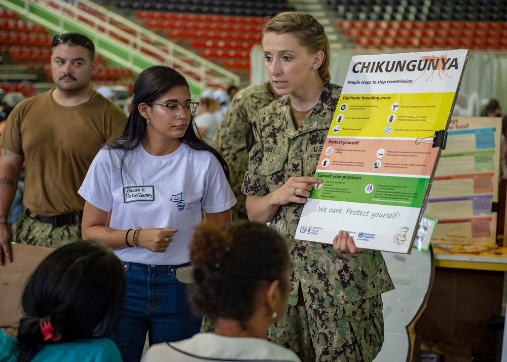 USNS Comfort Treats Patients at Medical Site