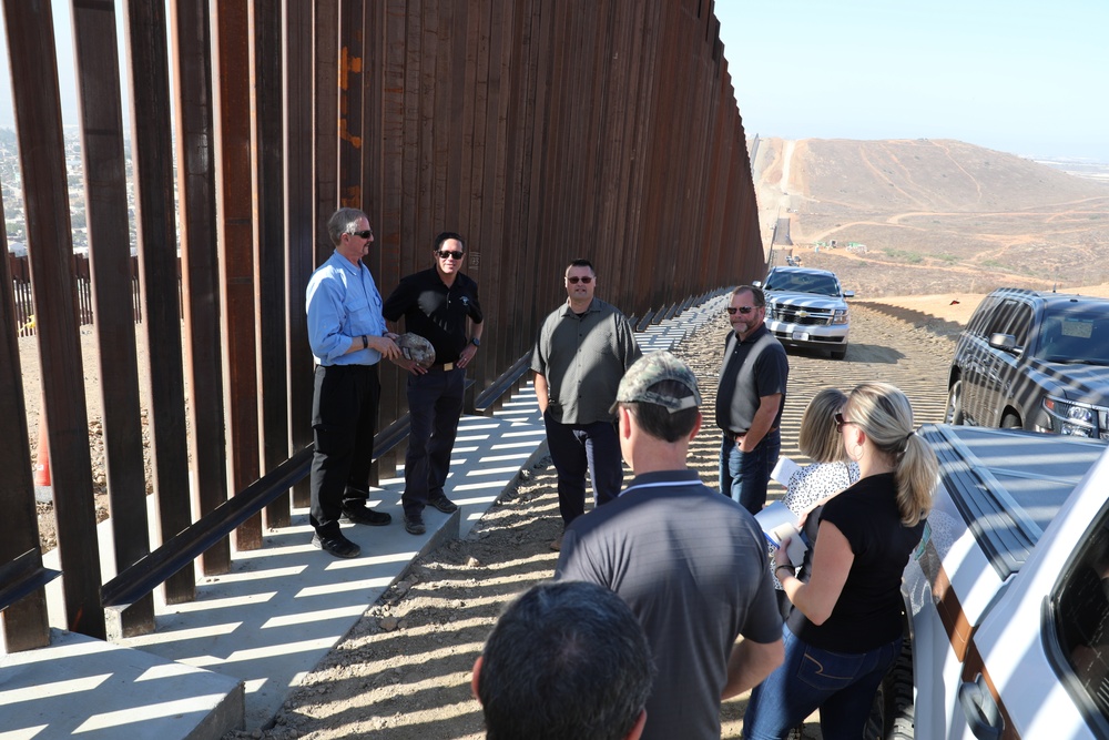 Acting BLM Director tours USACE Task Force Barrier project site San Diego 4