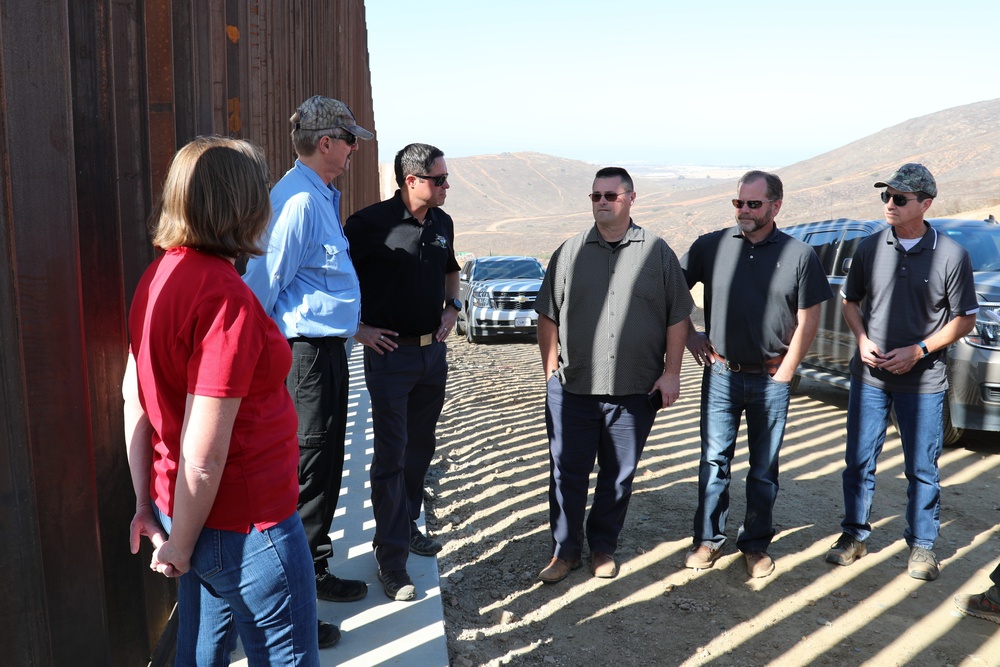 Acting BLM Director tours USACE Task Force Barrier project site San Diego 4