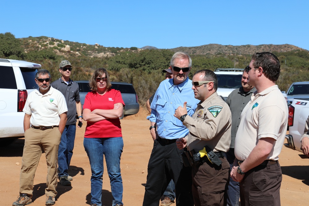 BLM Acting Director tours USACE project site San Diego 11 near Tecate, Calif.