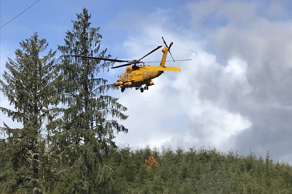 Coast Guard rescues man from forest near Aberdeen