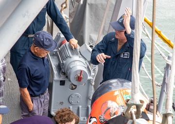Local Uki city residents take a tour of USS Pioneer (MCM 9)