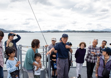 Local Uki city residents take a tour of USS Pioneer (MCM 9)