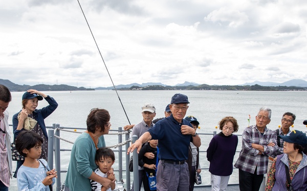 Local Uki city residents take a tour of USS Pioneer (MCM 9)