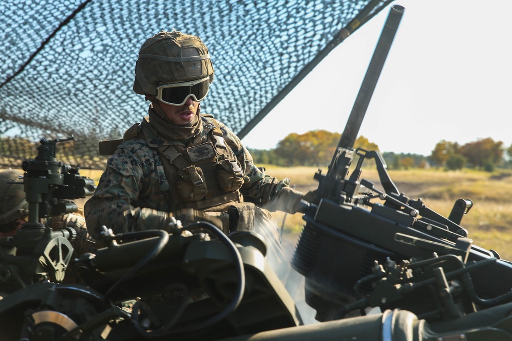 3rd Marine Division conducts live-fire artillery training