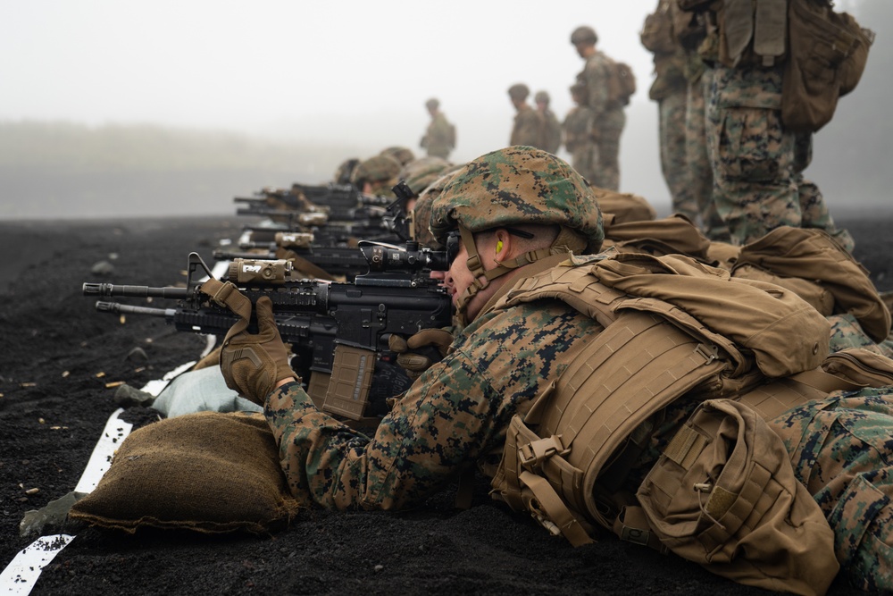 U.S. Marines conduct combat marksmanship range during Fuji Viper 20.1