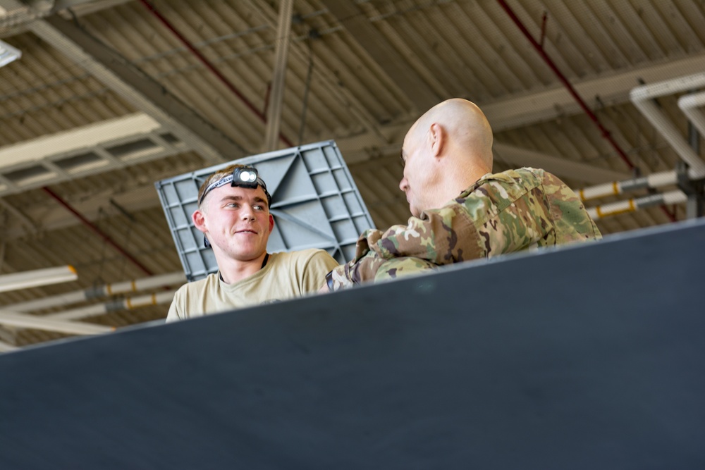 Air Guard director engages Airmen at the 125th Fighter Wing