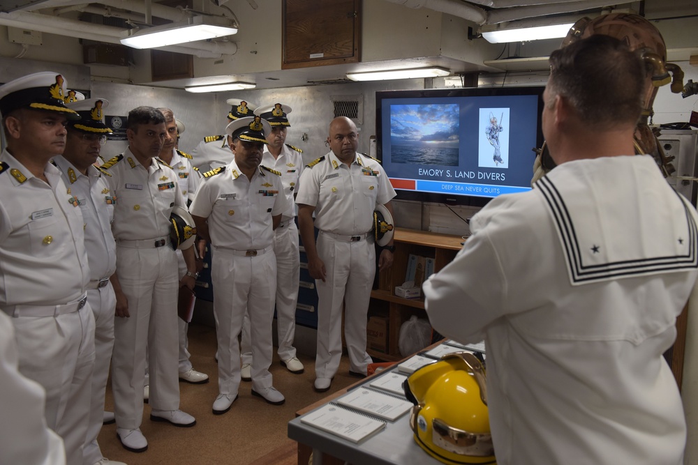 USS Emory S. Land Arrives in India for Subject Matter Expert Exchange
