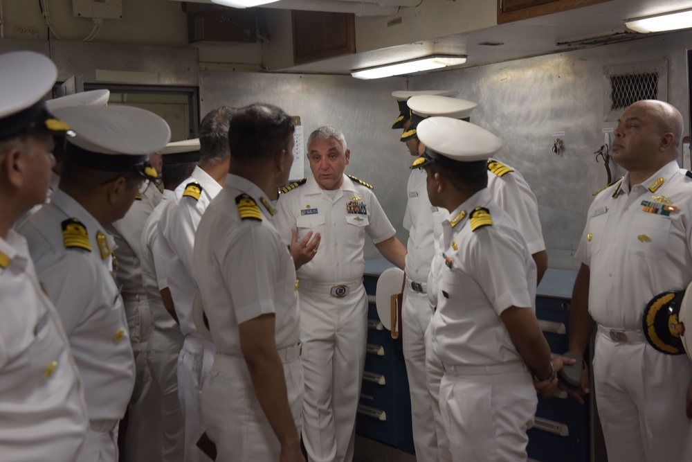 USS Emory S. Land Arrives in India for Subject Matter Expert Exchange