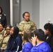 ROTC cadet answers a question about Army Medicine