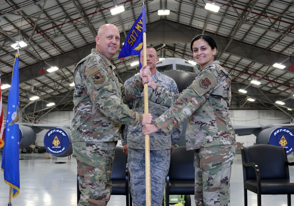 507th Maintenance Squadron and 507th Aircraft Maintenance Squadron change of command