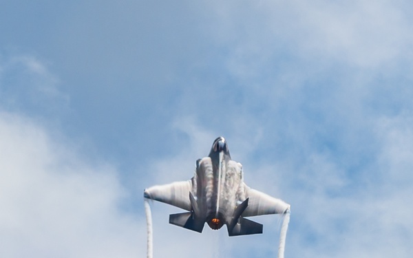 F-35 Demo Team performs at Wings Over Houston Airshow