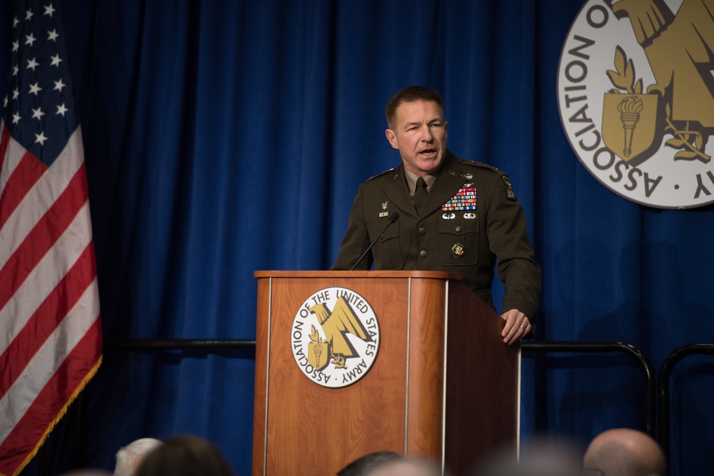 Gen. McConville Speaks at AUSA