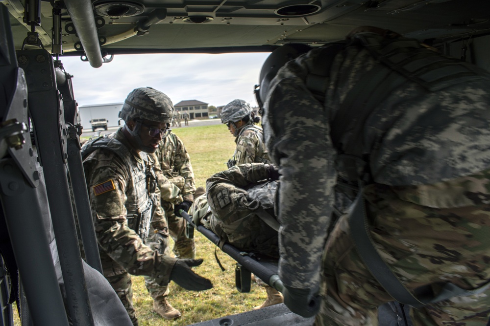 Medics Train for Lifesaving Skills with Army Guard Medevac Aircrews