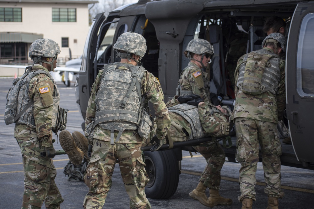 Medics Train for Lifesaving Skills with Army Guard Medevac Aircrews