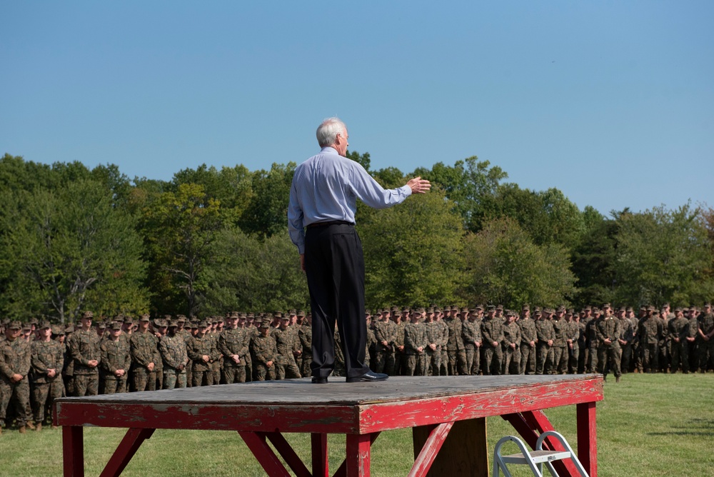 SECNAV Visits The Basic School