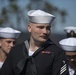 II MEF HQ Group Navy Dress Blue uniform inspection.