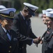 II MEF HQ Group Navy Dress Blue uniform inspection.