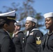 II MEF HQ Group Navy Dress Blue uniform inspection.