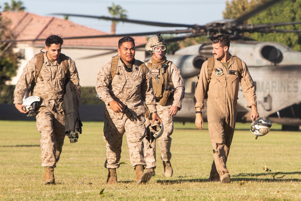 Marines conduct a foreign humanitarian assistance exercise at Kiwanis Park