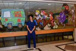 NMCP Corpsman Creates Painting in Time for Halloween