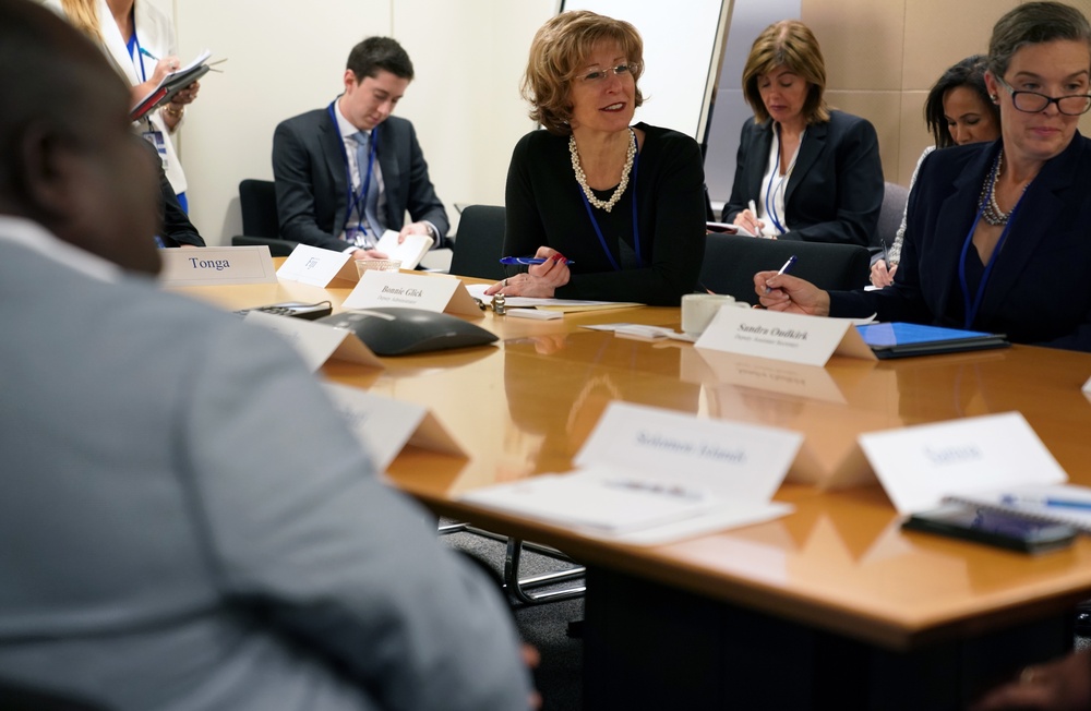 USAID Deputy Administrator Bonnie Glick at Pacific Islands Ministers of Finance Roundtable