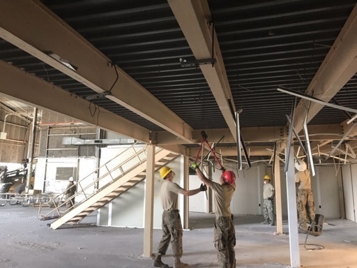 Nose Dock Gym hangar 844 refurbish project
