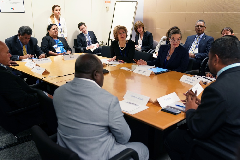 USAID Deputy Administrator Bonnie Glick at Pacific Islands Ministers of Finance Roundtable