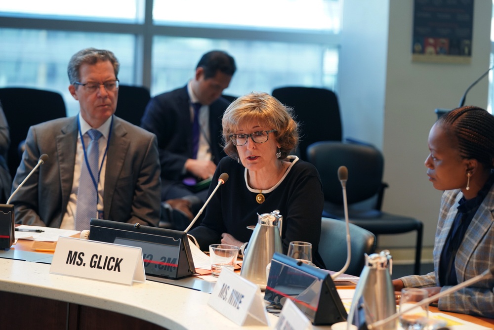 USAID Deputy Administrator Bonnie Glick at World Bank faith-based outreach panel.