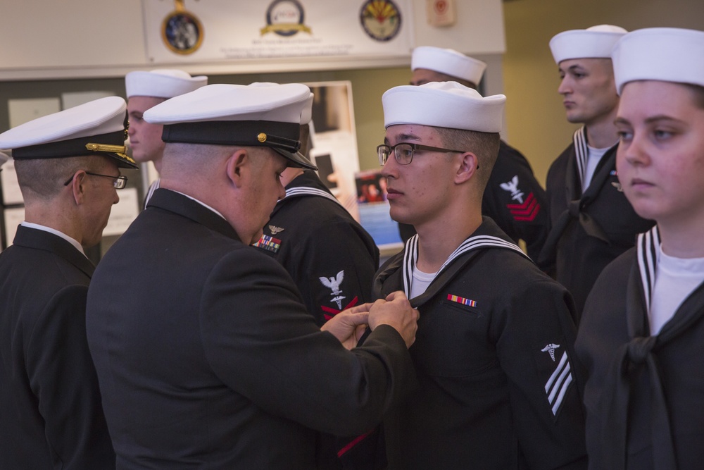 Branch Medical/ Dental Sailors Conduct Uniform Inspection