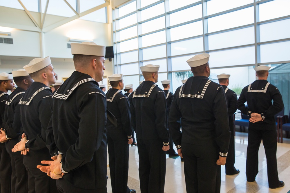 Branch Medical/ Dental Sailors Conduct Uniform Inspection